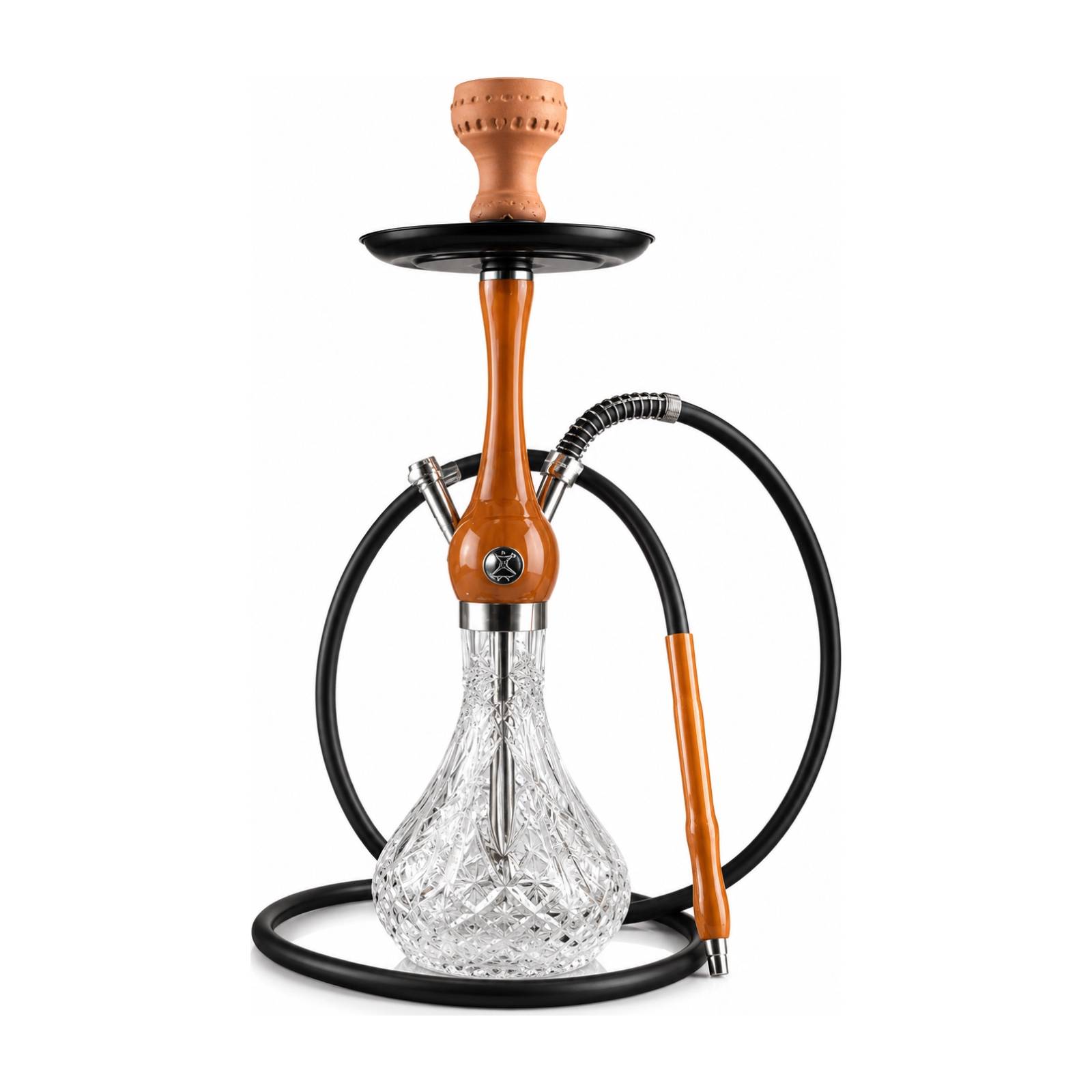 Qəlyan wookah cemodan G1 (aliminium with glass and full set)