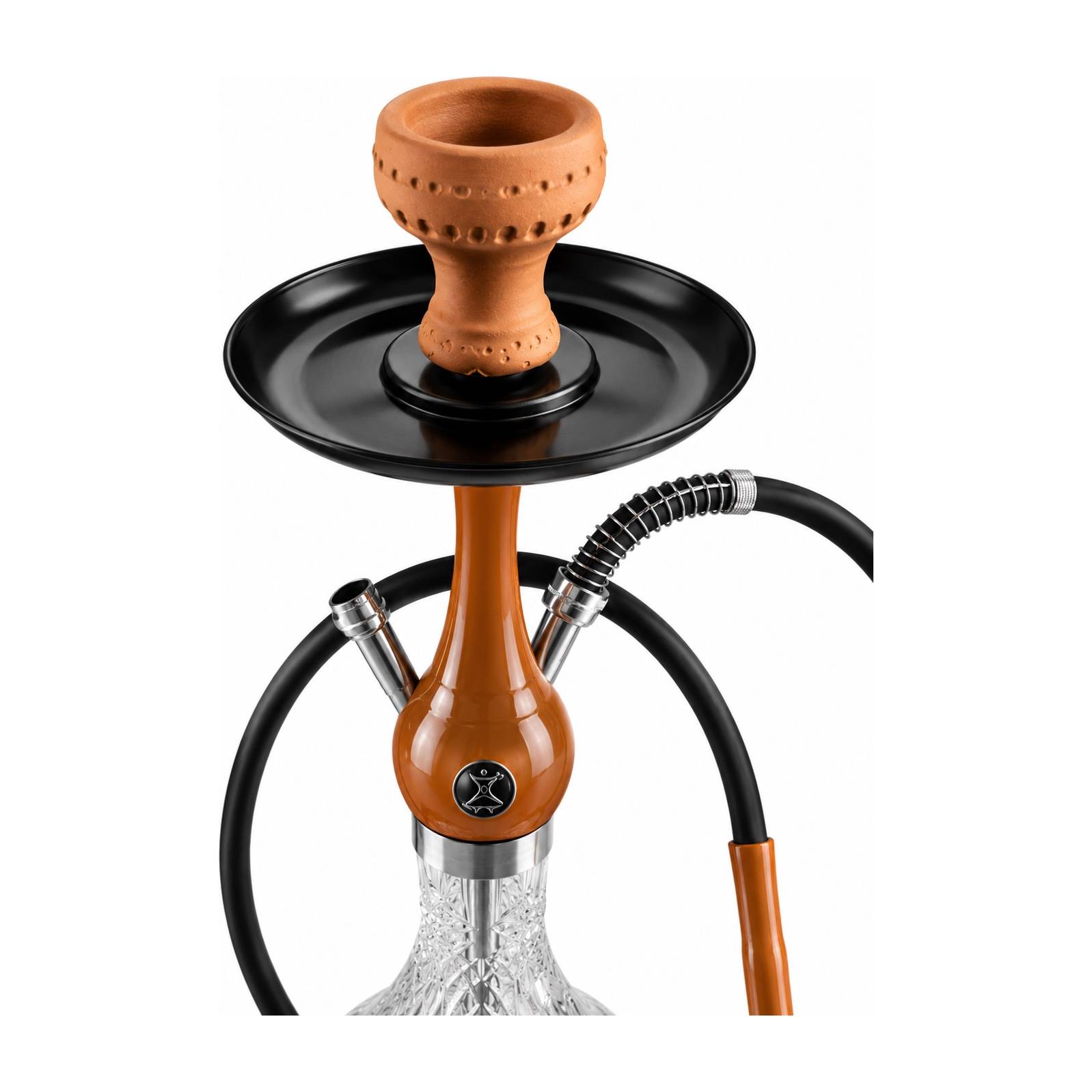 Qəlyan wookah cemodan G1 (aliminium with glass and full set) — şəkil 2
