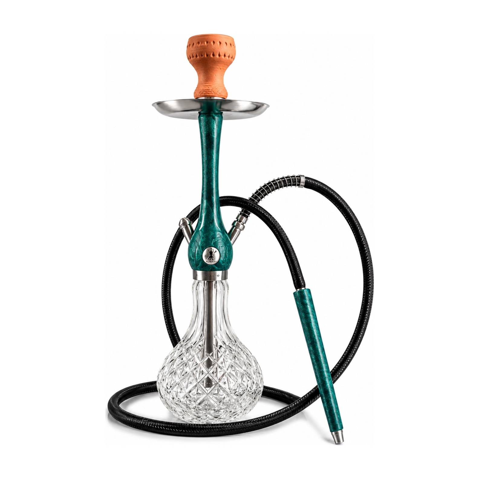 Qəlyan wookah G3 (steel with glass and full set)
