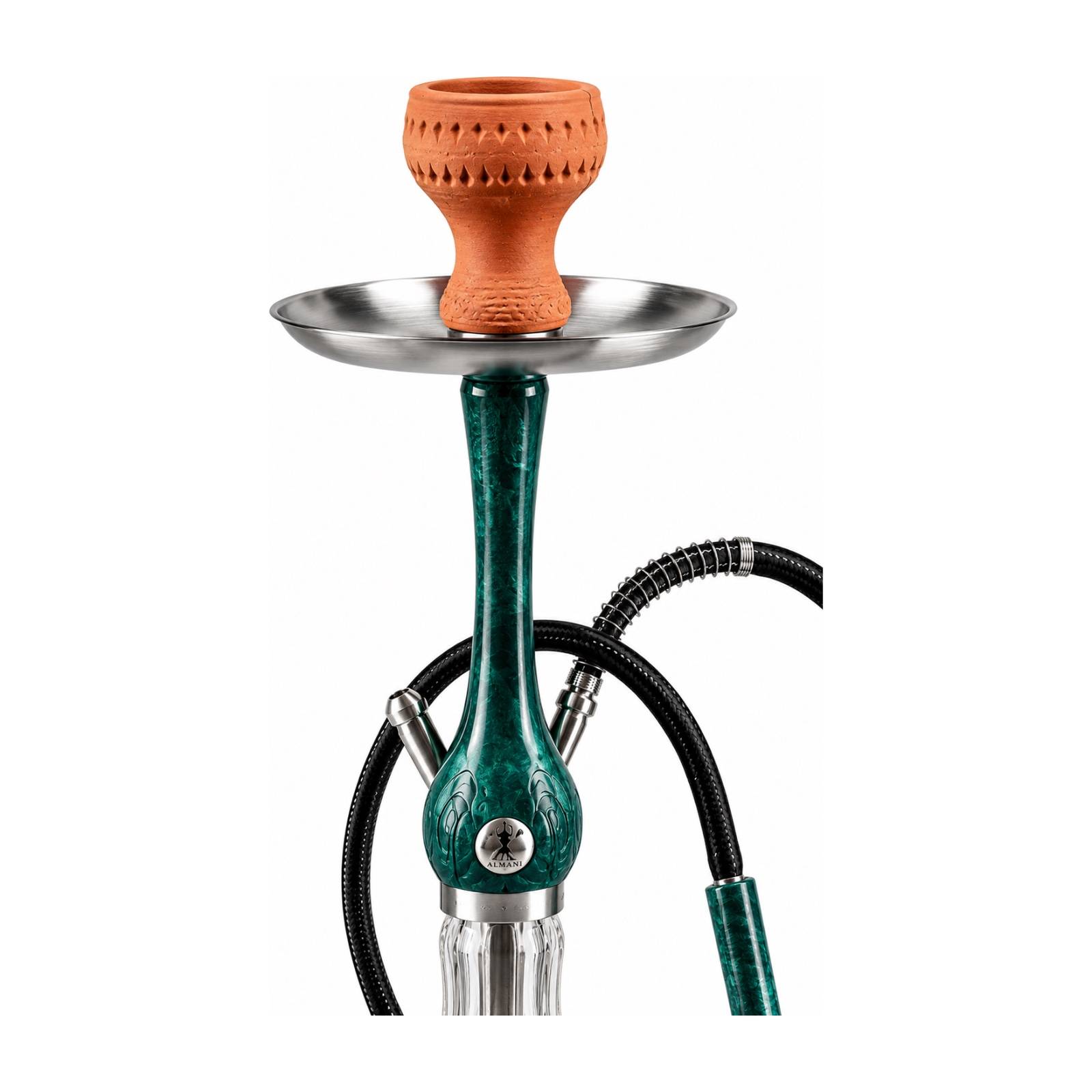 Qəlyan wookah G3 (steel with glass and full set) — şəkil 2