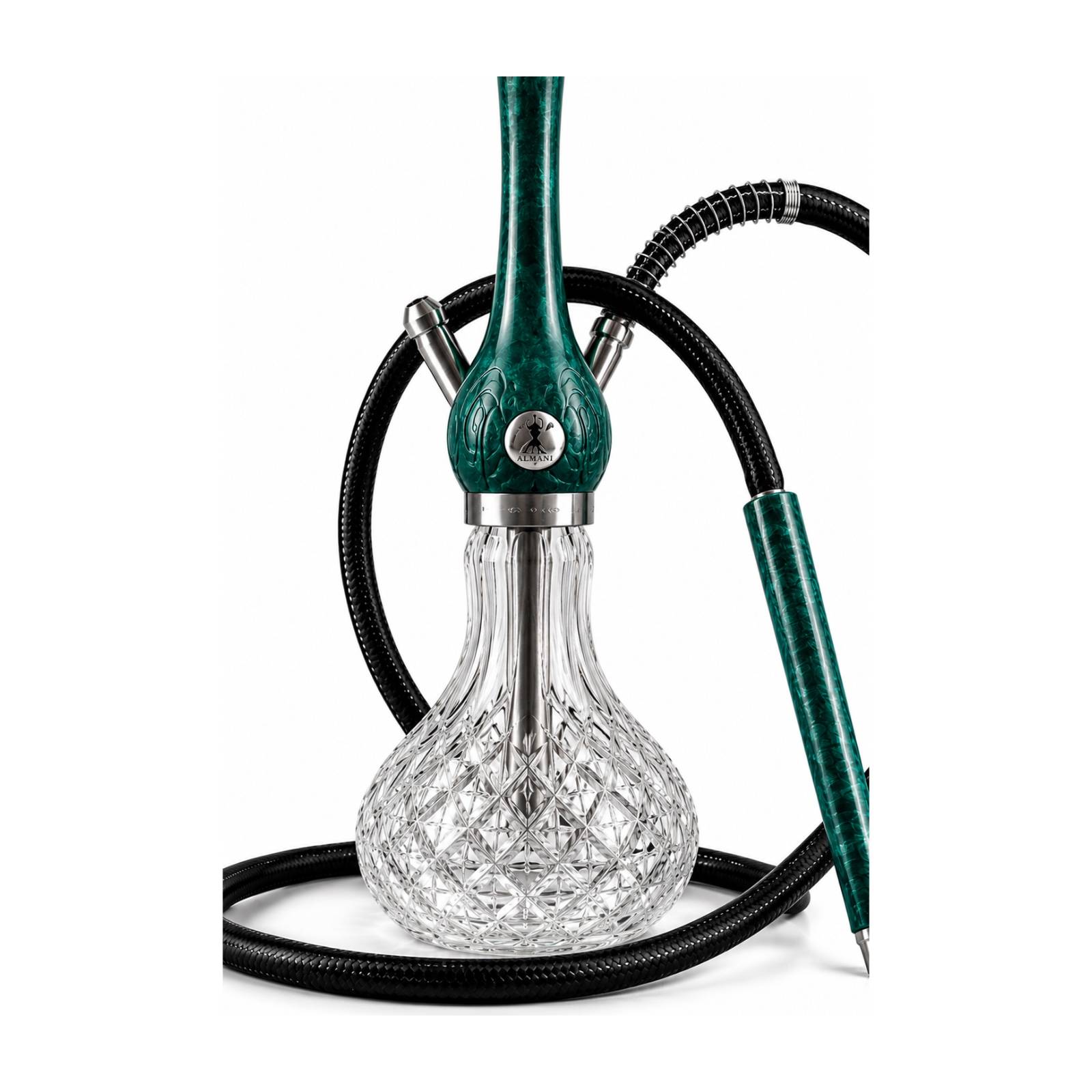 Qəlyan wookah G3 (steel with glass and full set) — şəkil 3